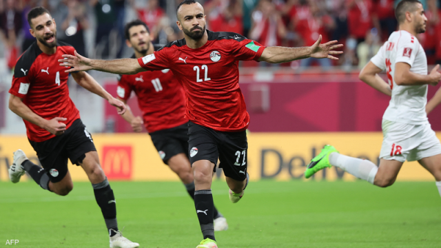 مباراة مصر والاردن في كاس العرب